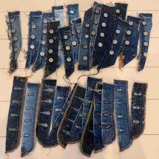 リーバイス(Levi's)のハンドメイド資材　デニムリメイク　リーバイスボタンフライ部分(その他)