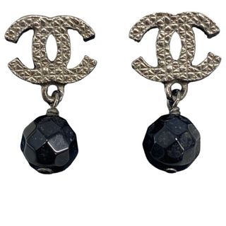 CHANEL シャネル　ピアス　ココマーク　黒　箱付き　美品