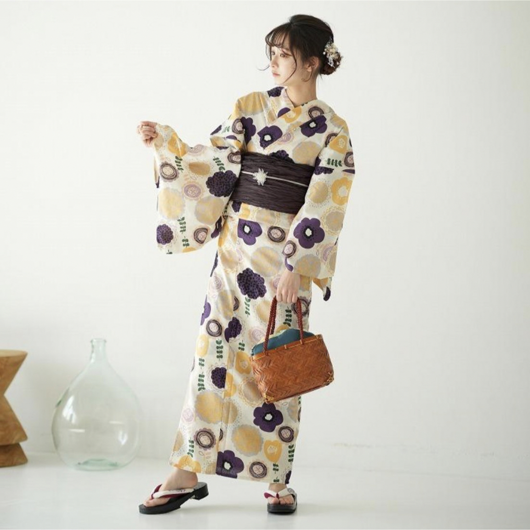 utatane - 購入専用様『レア物💖』utatane 浴衣 北欧ぽこぽこのお花 の