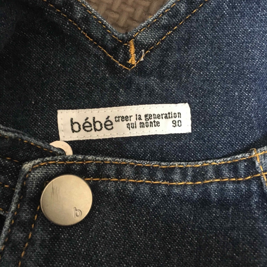 BeBe(ベベ)のbebe  べべ　オーバーオール　サロペット  おむつ替えらくらくつなぎ　90 キッズ/ベビー/マタニティのキッズ服男の子用(90cm~)(その他)の商品写真