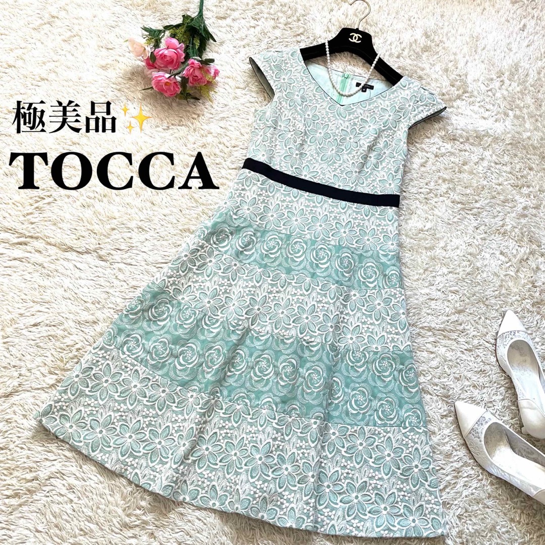 TOCCA トッカ  花柄刺繍ワンピース