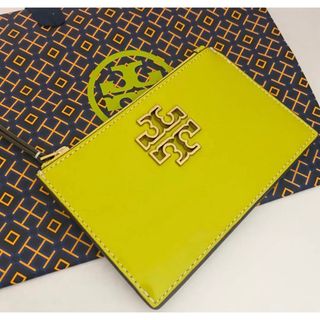 トリーバーチ(Tory Burch)のトリーバーチ カードケース フラグメントケース イエロー ショッパー付(名刺入れ/定期入れ)