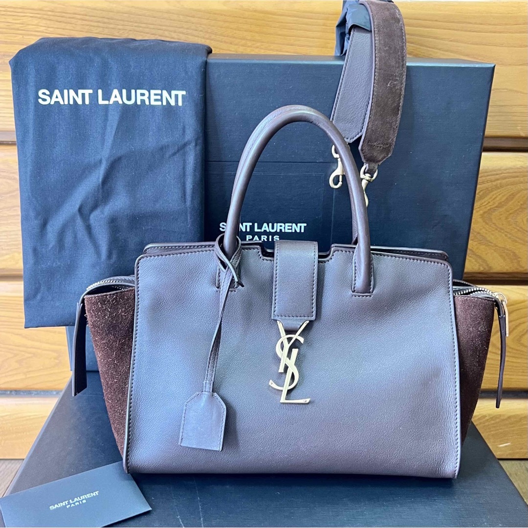 Saint Laurent - サンローラン ベイビー ダウンタウン カバス バッグ ...