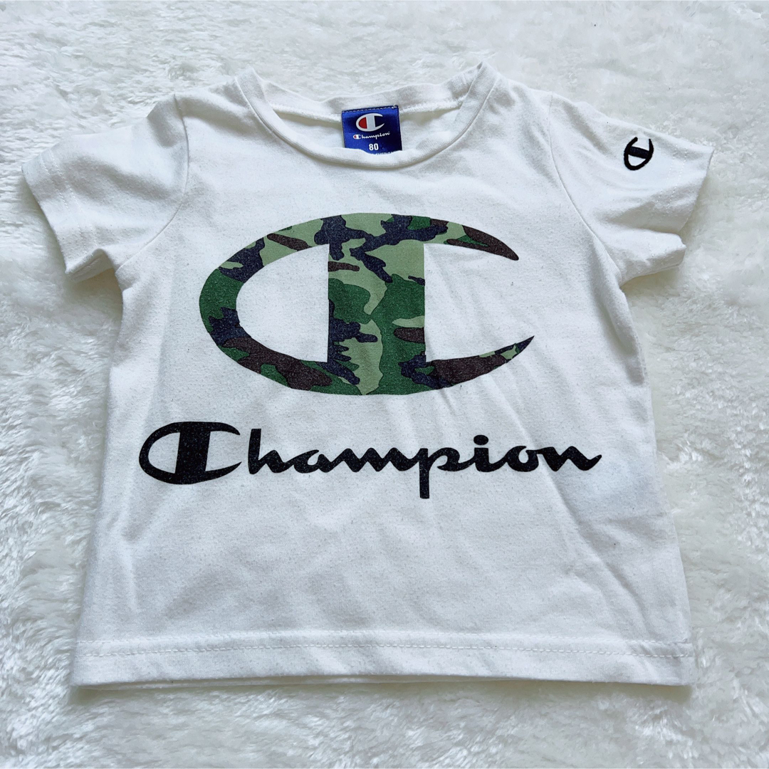 Champion(チャンピオン)の80㌢4点まとめ売り　トップス　キッズ半袖Tシャツ　子ども服　champion キッズ/ベビー/マタニティのベビー服(~85cm)(Ｔシャツ)の商品写真