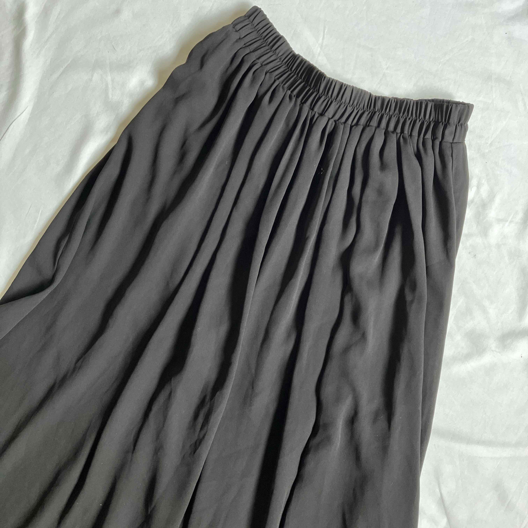 TOMMY HILFIGER(トミーヒルフィガー)の美品 トミーヒルフィガー スカート ロング フレア ブラック S レディースのスカート(ロングスカート)の商品写真