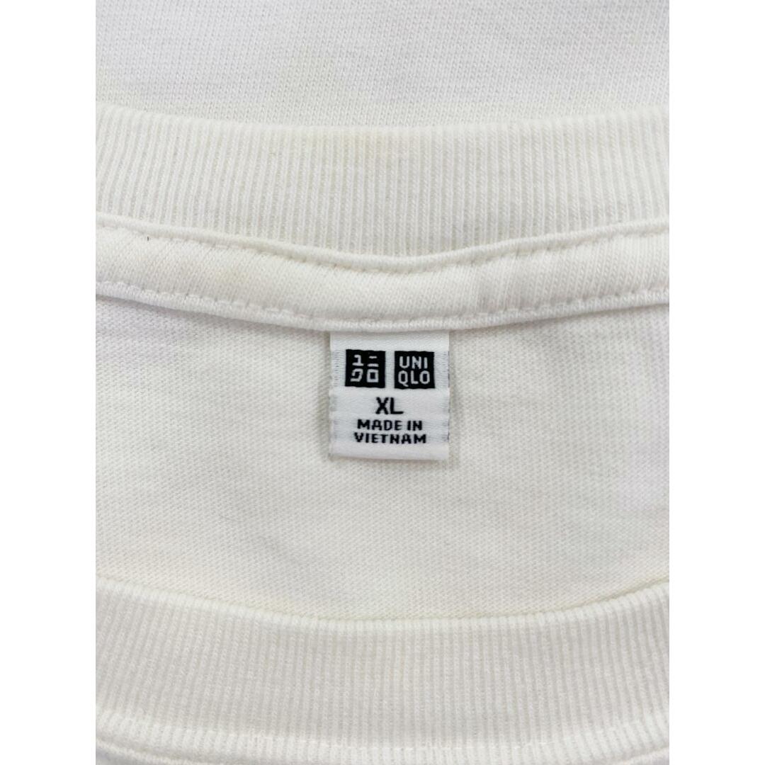 UNIQLO(ユニクロ)のユニクロ　長袖 Tシャツ　無地　ホワイト　XL　K00236 メンズのトップス(Tシャツ/カットソー(七分/長袖))の商品写真