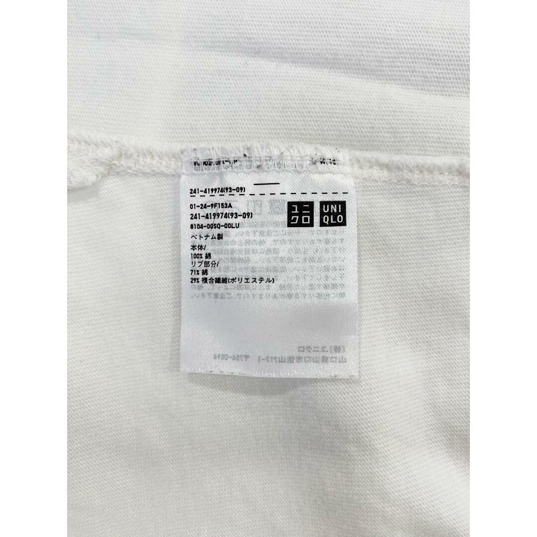 UNIQLO(ユニクロ)のユニクロ　長袖 Tシャツ　無地　ホワイト　XL　K00236 メンズのトップス(Tシャツ/カットソー(七分/長袖))の商品写真