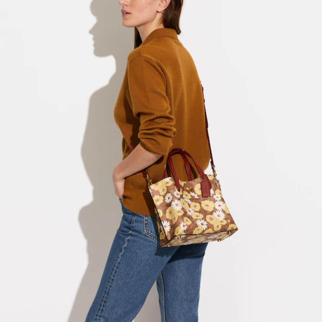 COACH ウィロウ トート 花柄 フラワー-