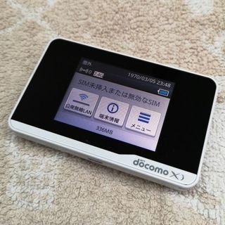 エヌティティドコモ(NTTdocomo)のdocomo Wi-Fi Station HW-01F ホワイト 動作品 1(その他)