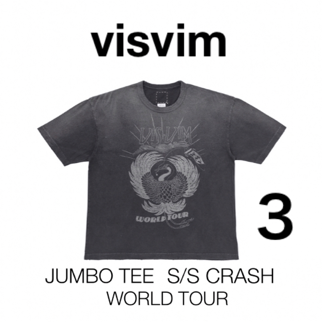 VISVIM - 23AW JUMBO TEE S/S CRASH WORLD TOUR サイズ3の通販 by ...