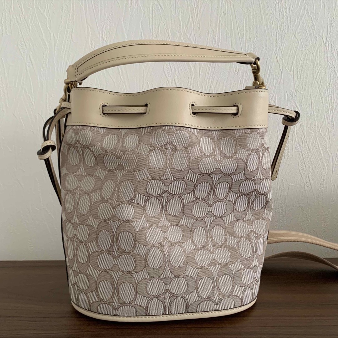 COACH フィールド バケット バッグ シグネチャー ジャカード