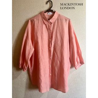 マッキントッシュ(MACKINTOSH)のマッキントッシュロンドン コットンボイルリネン ブラウス シャツ 44(シャツ/ブラウス(長袖/七分))