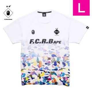 エフシーアールビー(F.C.R.B.)の【L タグ付】BAPE® X FCRB GAME SHIRTSゲームシャツ(Tシャツ/カットソー(半袖/袖なし))