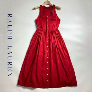 ラルフローレン(Ralph Lauren)のラルフローレン　Ralph Lauren ワンピース  麻　リネン　レディース(ひざ丈ワンピース)