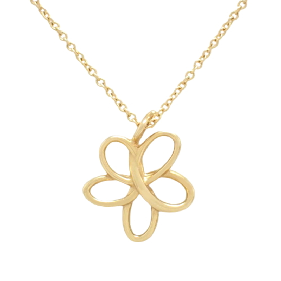 K18金Double chain flower necklace