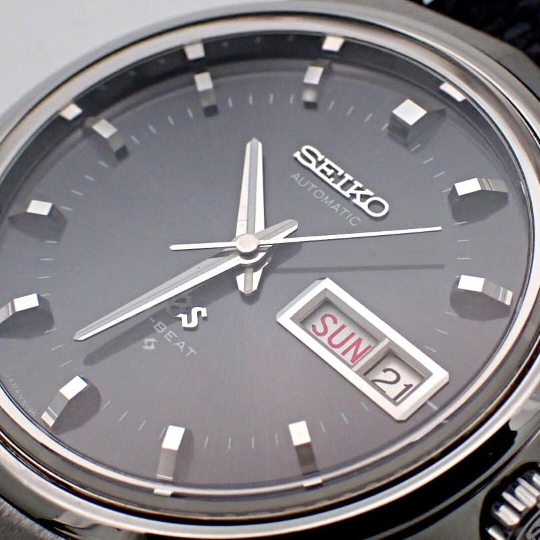 Grand Seiko(グランドセイコー)のGRAND SEIKO グランドセイコー メンズウォッチ ハイビート デイデイト 6146-8050 SS 自動巻 ブラックダイヤル 中古B+ 【送料無料】管理番号：B-2171 メンズの時計(腕時計(アナログ))の商品写真