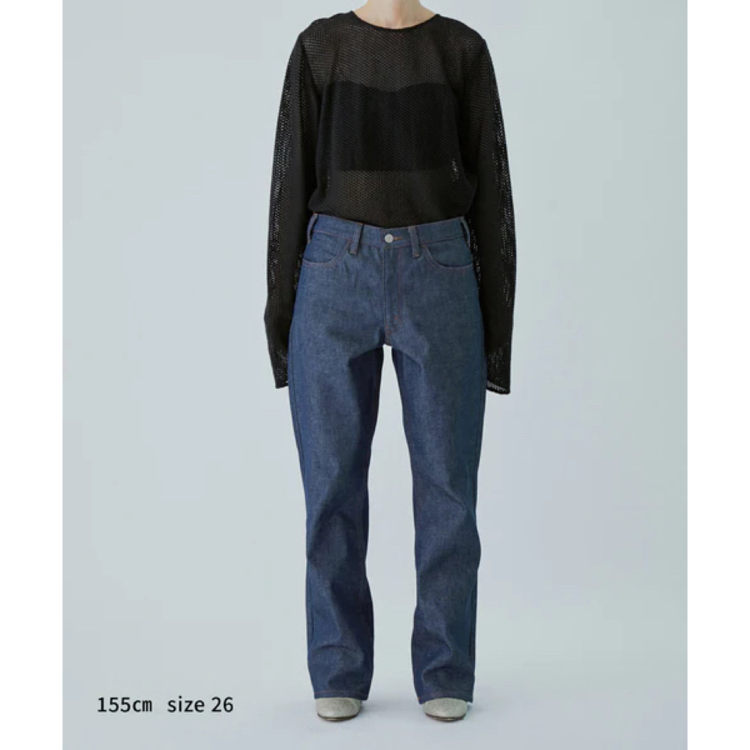 IENA(イエナ)の【M(ムウ) STANDARD DENIM】 ローライズフレア リジットデニム  レディースのパンツ(デニム/ジーンズ)の商品写真