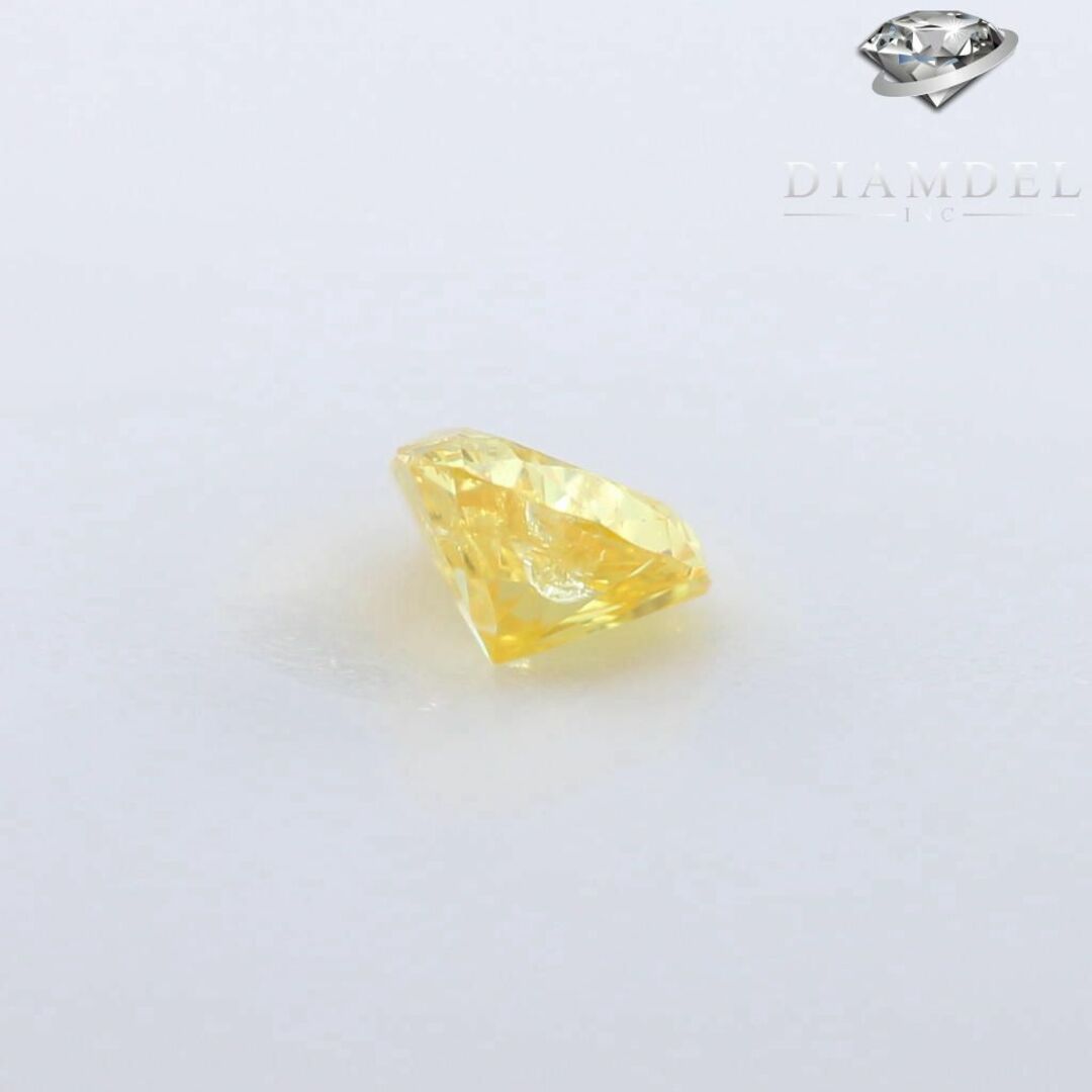 イェローダイヤモンドルース/F.INTENSE YELLOW/0.097 ct.