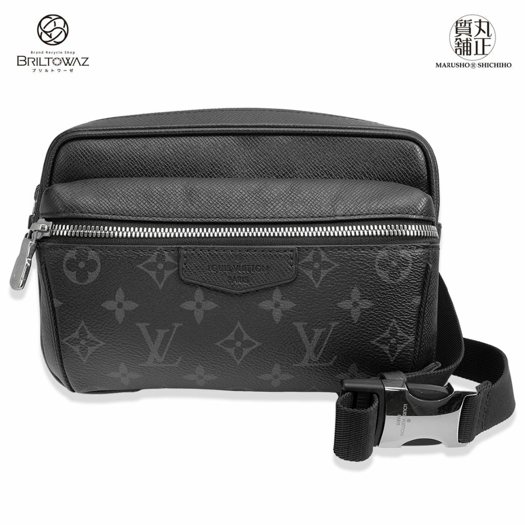 LOUIS VUITTON(ルイヴィトン)のルイヴィトン バムバッグ ノワール 斜め掛け M30245 タイガラマ モノグラムエクリプス ボディバッグ メッセンジャーバッグ メンズ LOUISVUITTON LV USED【中古】【ブリルトワーゼ】【丸正質舗】【質屋】（M211762h) メンズのバッグ(ボディーバッグ)の商品写真