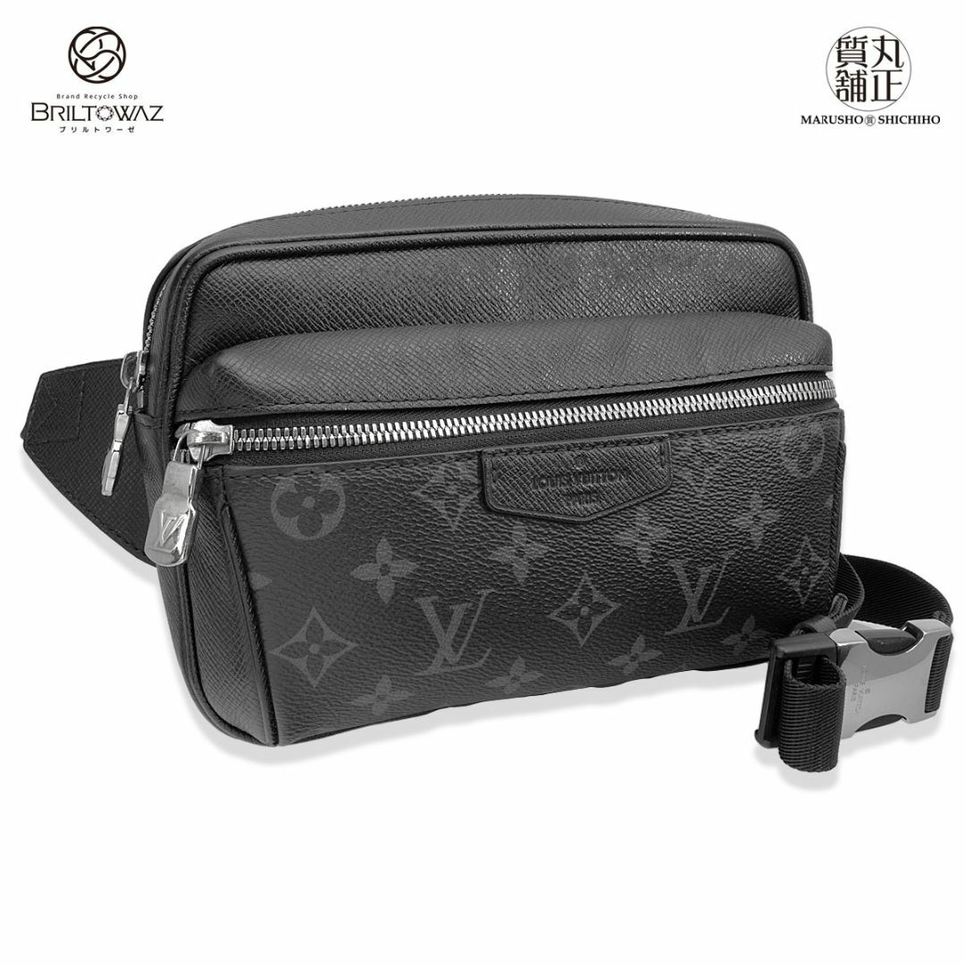 LOUIS VUITTON(ルイヴィトン)のルイヴィトン バムバッグ ノワール 斜め掛け M30245 タイガラマ モノグラムエクリプス ボディバッグ メッセンジャーバッグ メンズ LOUISVUITTON LV USED【中古】【ブリルトワーゼ】【丸正質舗】【質屋】（M211762h) メンズのバッグ(ボディーバッグ)の商品写真