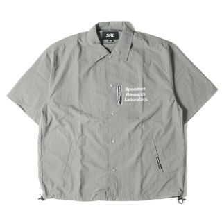 ネイバーフッド(NEIGHBORHOOD)のNEIGHBORHOOD ネイバーフッド シャツ サイズ:M 23SS SRL ナイロン スナップボタン 半袖 シャツ SRL . SHELTECH SHIRT SS グレー トップス カジュアルシャツ 【メンズ】(シャツ)