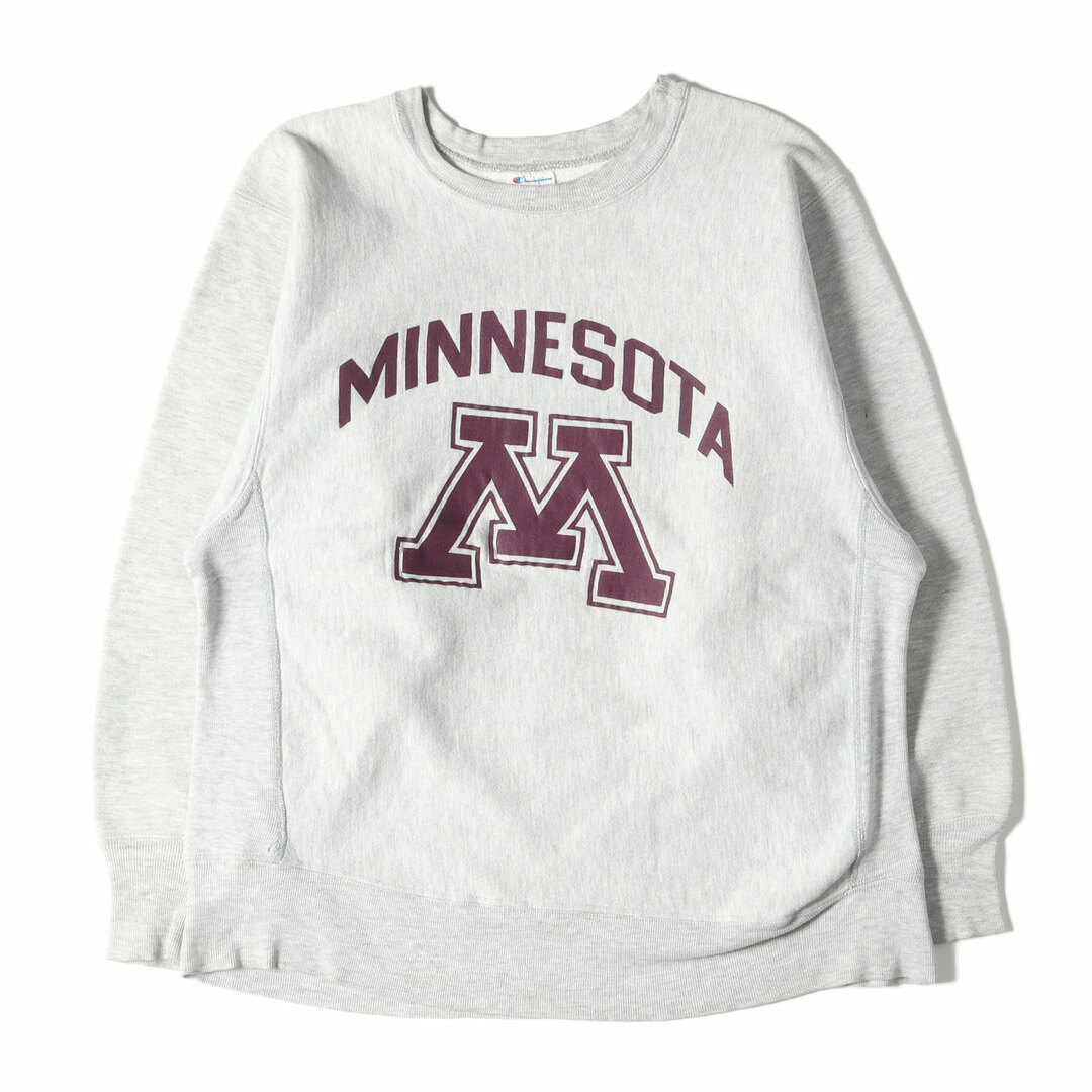 Champion vintage チャンピオン ヴィンテージ スウェット サイズ:L 80s トリコタグ MINESOTA リバースウィーブ カレッジ スウェットシャツ ミネソタ大学 ヘザーグレー USA製 トップス トレーナー アメカジ 古着 【メンズ】【中古】 | フリマアプリ ラクマ
