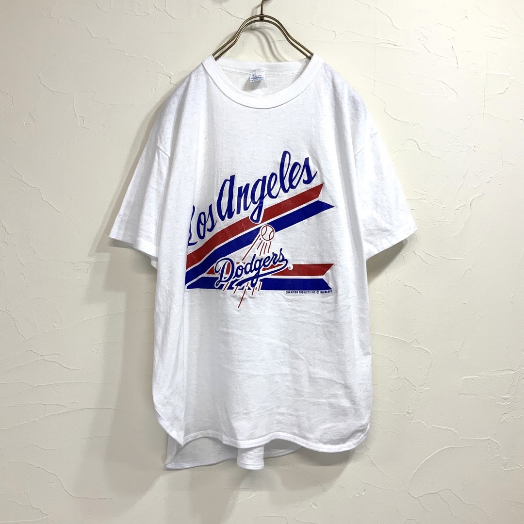 希少 88年 USA製 champion ドジャース t ビンテージ トリコタグ 1