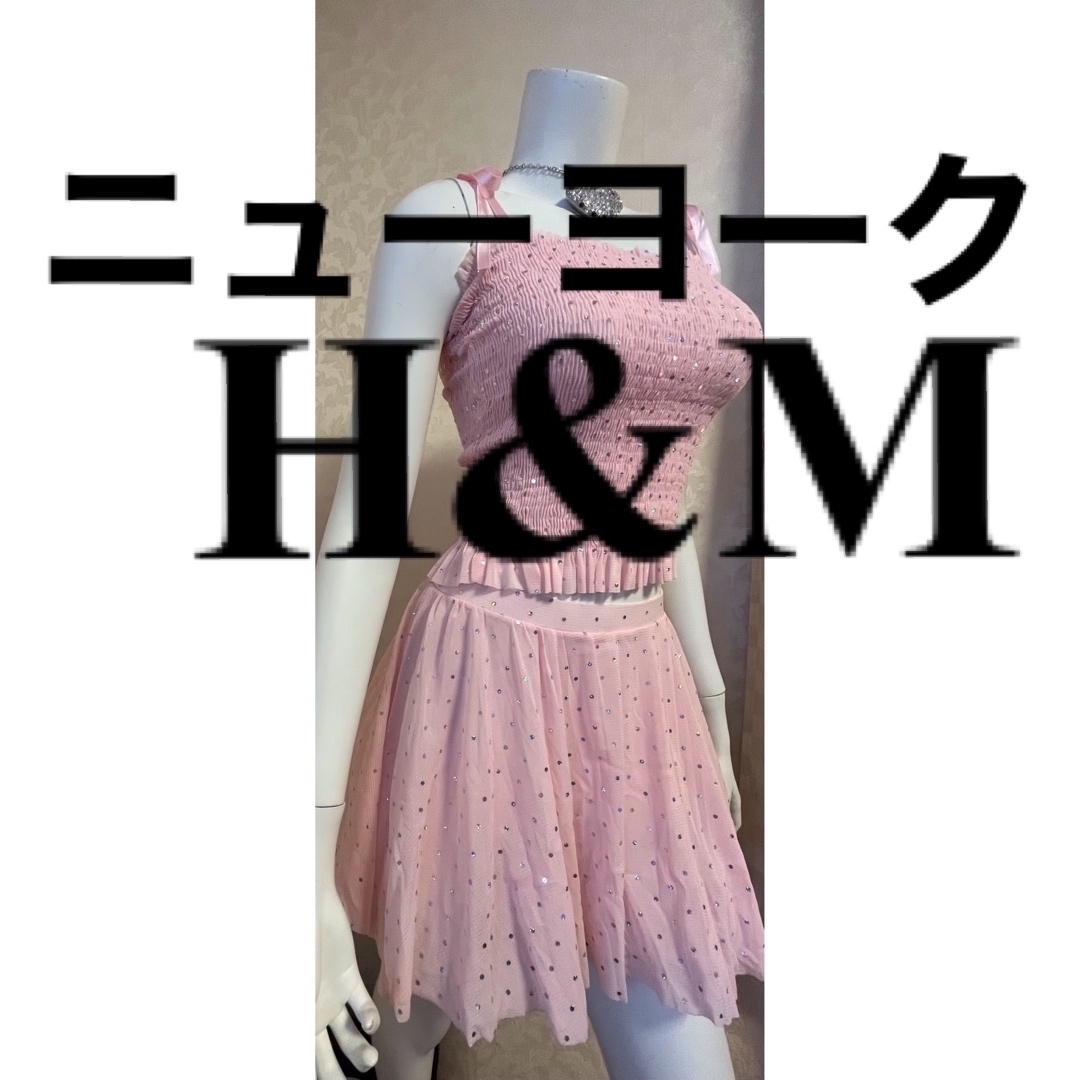 H&M(エイチアンドエム)のNY の H&M で購入 ✨キラキラ✨ドレス レディースのフォーマル/ドレス(ミニドレス)の商品写真