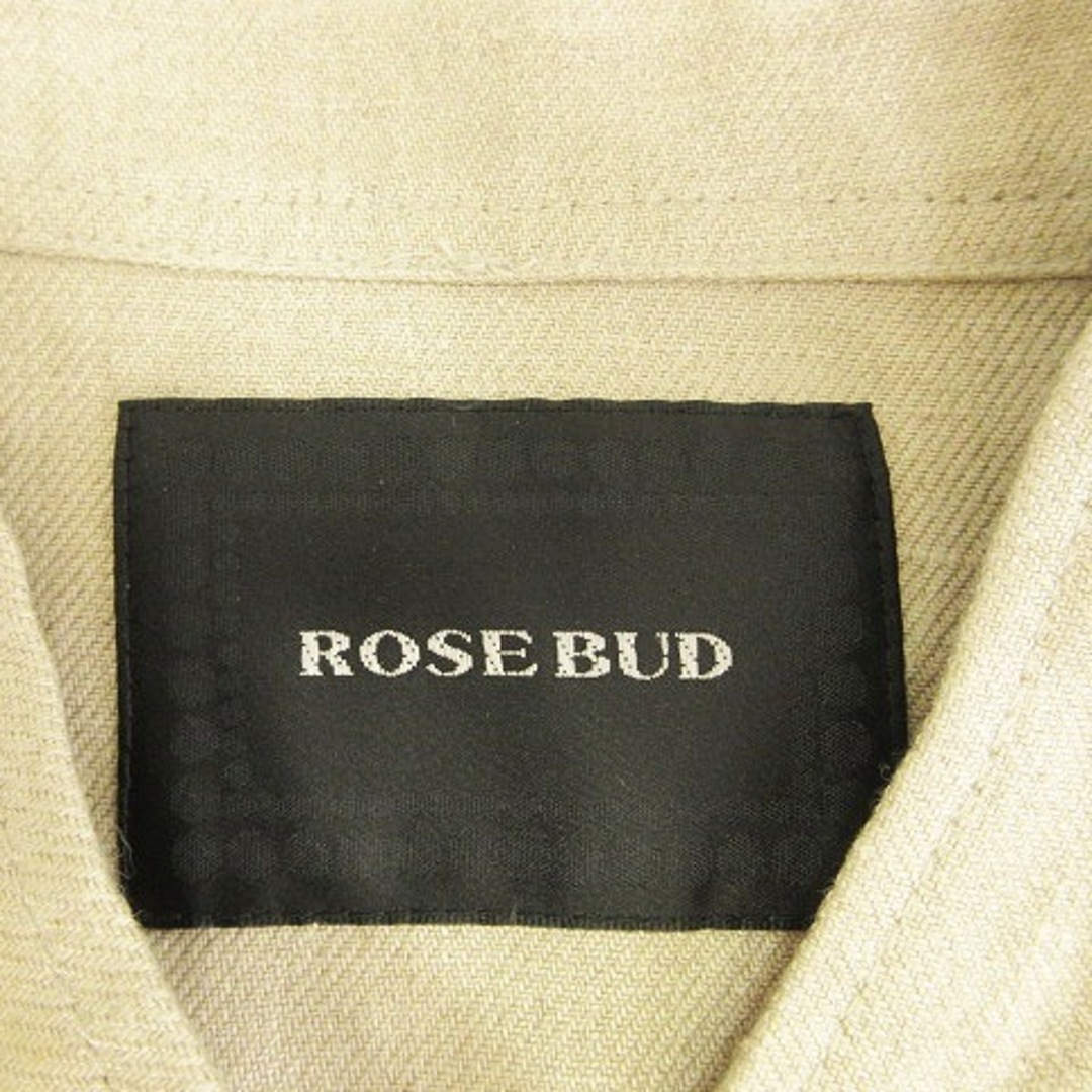 ROSE BUD(ローズバッド)のローズバッド  ジャケット ブルゾン ライダース シングル ベージュ F レディースのジャケット/アウター(ブルゾン)の商品写真