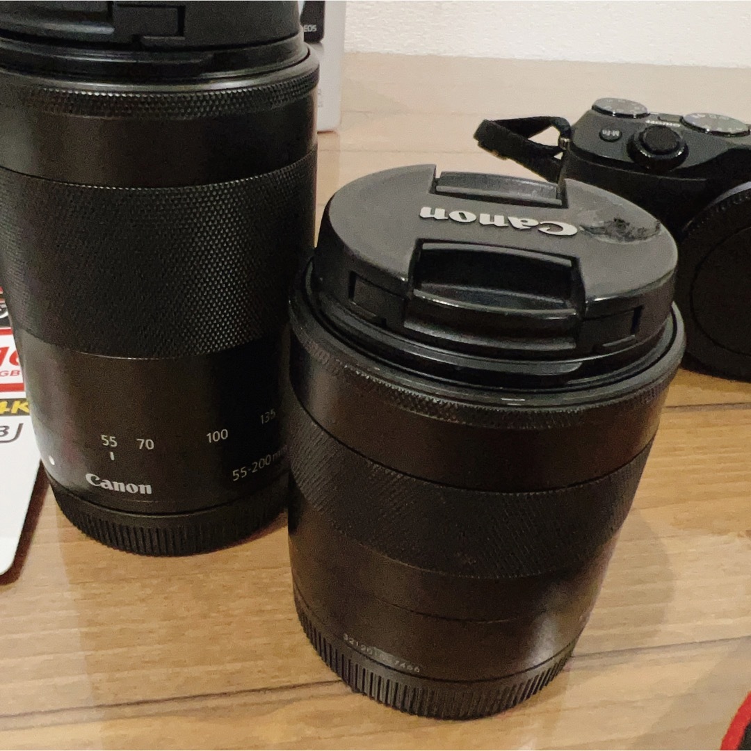 Canon(キヤノン)のCanon ミラーレス カメラ EOS M3 ダブル スマホ/家電/カメラのカメラ(ミラーレス一眼)の商品写真