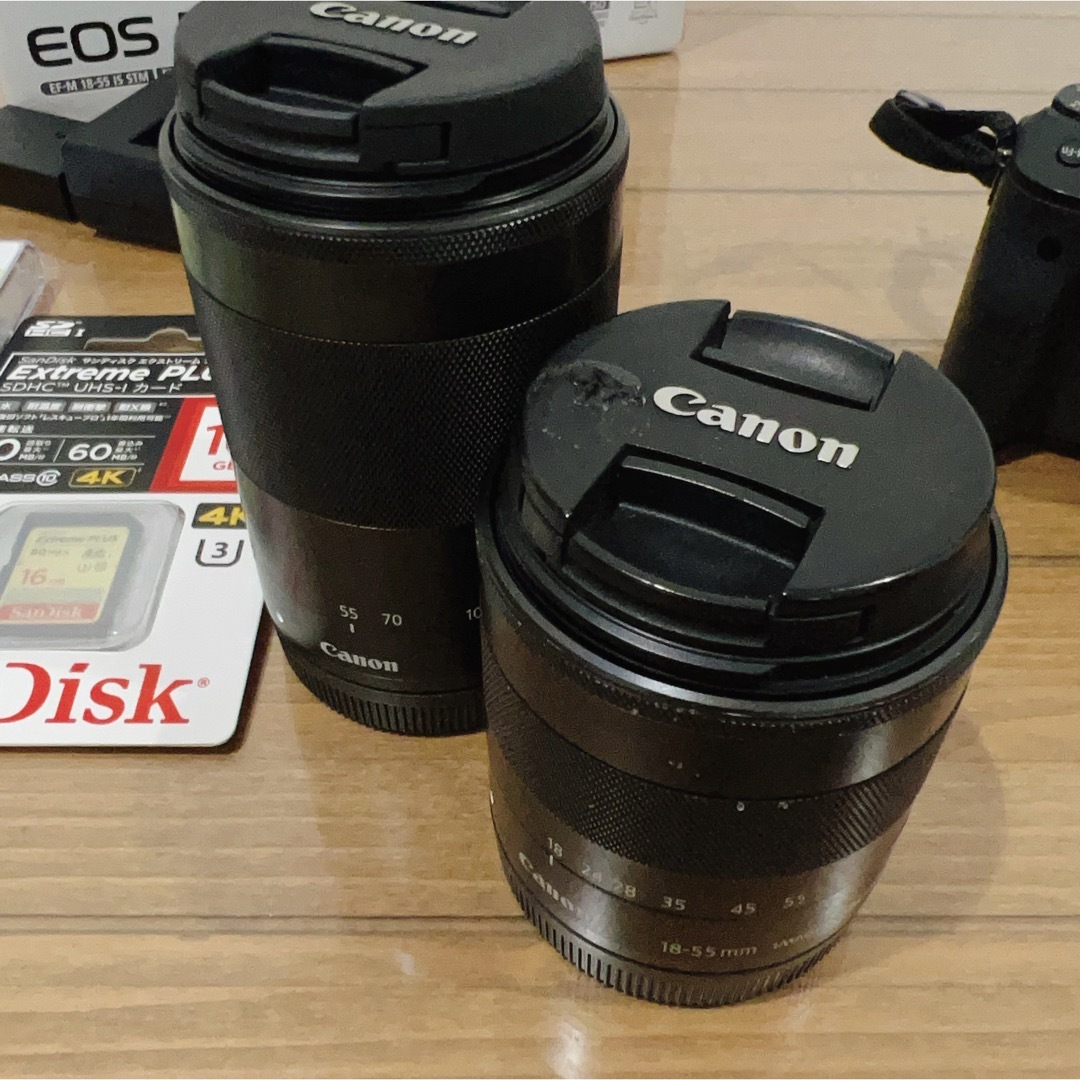 Canon(キヤノン)のCanon ミラーレス カメラ EOS M3 ダブル スマホ/家電/カメラのカメラ(ミラーレス一眼)の商品写真