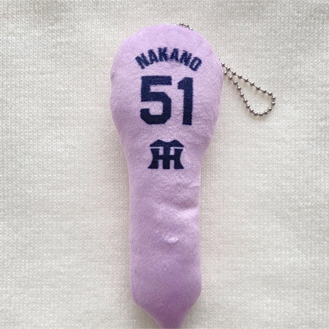 阪神タイガース(ハンシンタイガース)の【阪神タイガース】中野選手 シークレット ぬいぐるみキーチェーン スポーツ/アウトドアの野球(応援グッズ)の商品写真