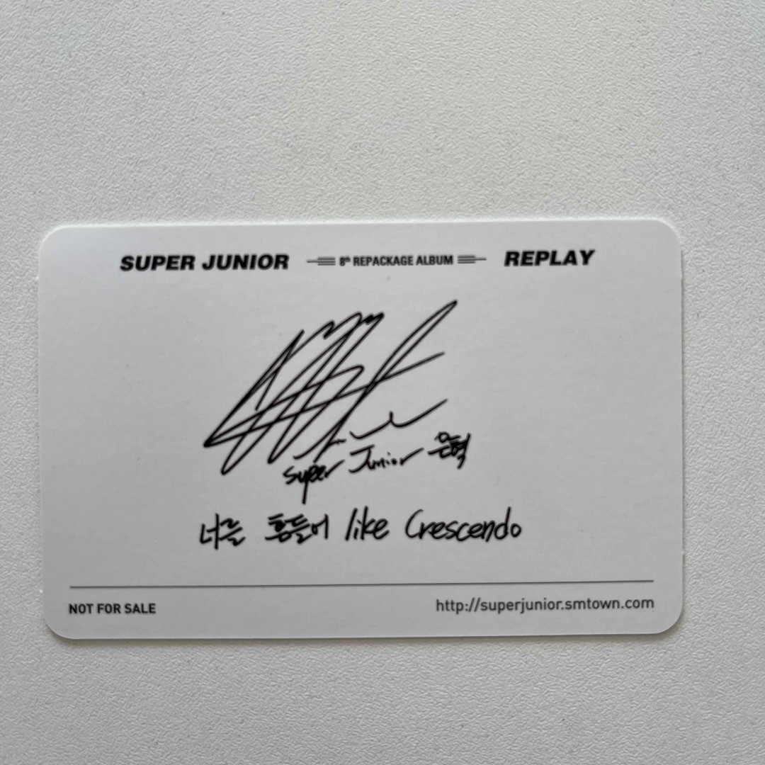 SUPER JUNIOR(スーパージュニア)のsuper junior ウニョク トレカ エンタメ/ホビーのトレーディングカード(その他)の商品写真