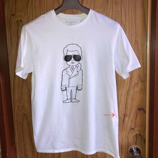 カールラガーフェルド(Karl Lagerfeld)のこけし様専用　カールラガーフェルド　修復跡あり　メンズM(Tシャツ/カットソー(半袖/袖なし))