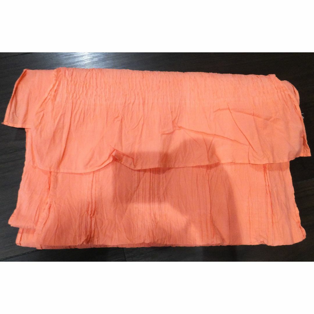 絞り兵児帯★オレンジ レディースの水着/浴衣(浴衣帯)の商品写真