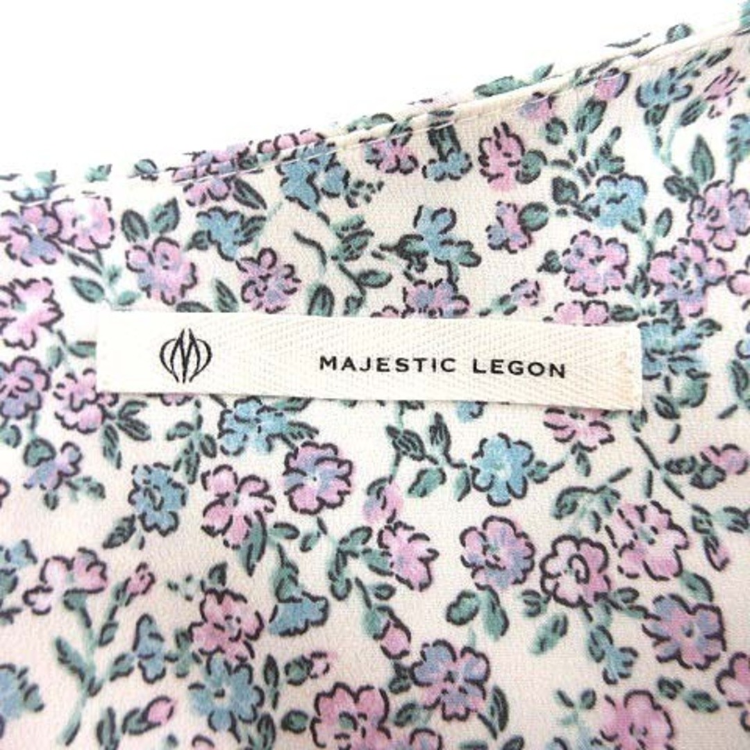 MAJESTIC LEGON(マジェスティックレゴン)のマジェスティックレゴン ワンピース ひざ丈 花柄 半袖 Free マルチカラー レディースのワンピース(ひざ丈ワンピース)の商品写真