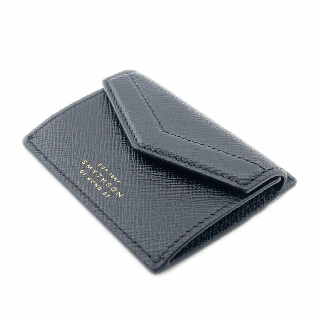 Smythson(スマイソン)のスマイソン パナマ PANAMA カードケース ブラック ブランド イギリス レディースのファッション小物(名刺入れ/定期入れ)の商品写真