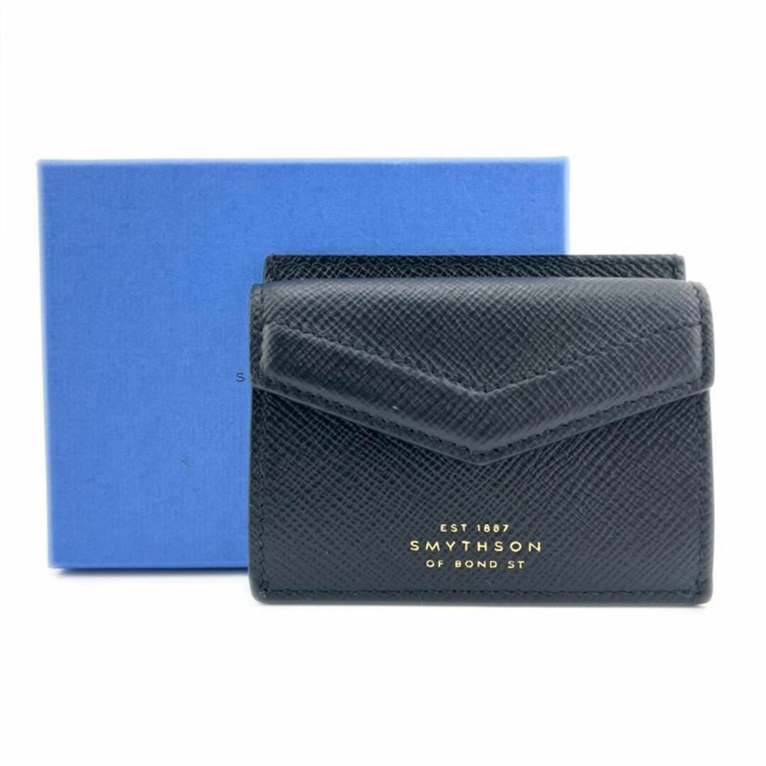 Smythson - スマイソン パナマ PANAMA カードケース ブラック ブランド