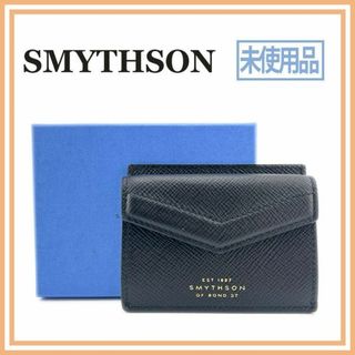 スマイソン(Smythson)のスマイソン パナマ PANAMA カードケース ブラック ブランド イギリス(名刺入れ/定期入れ)