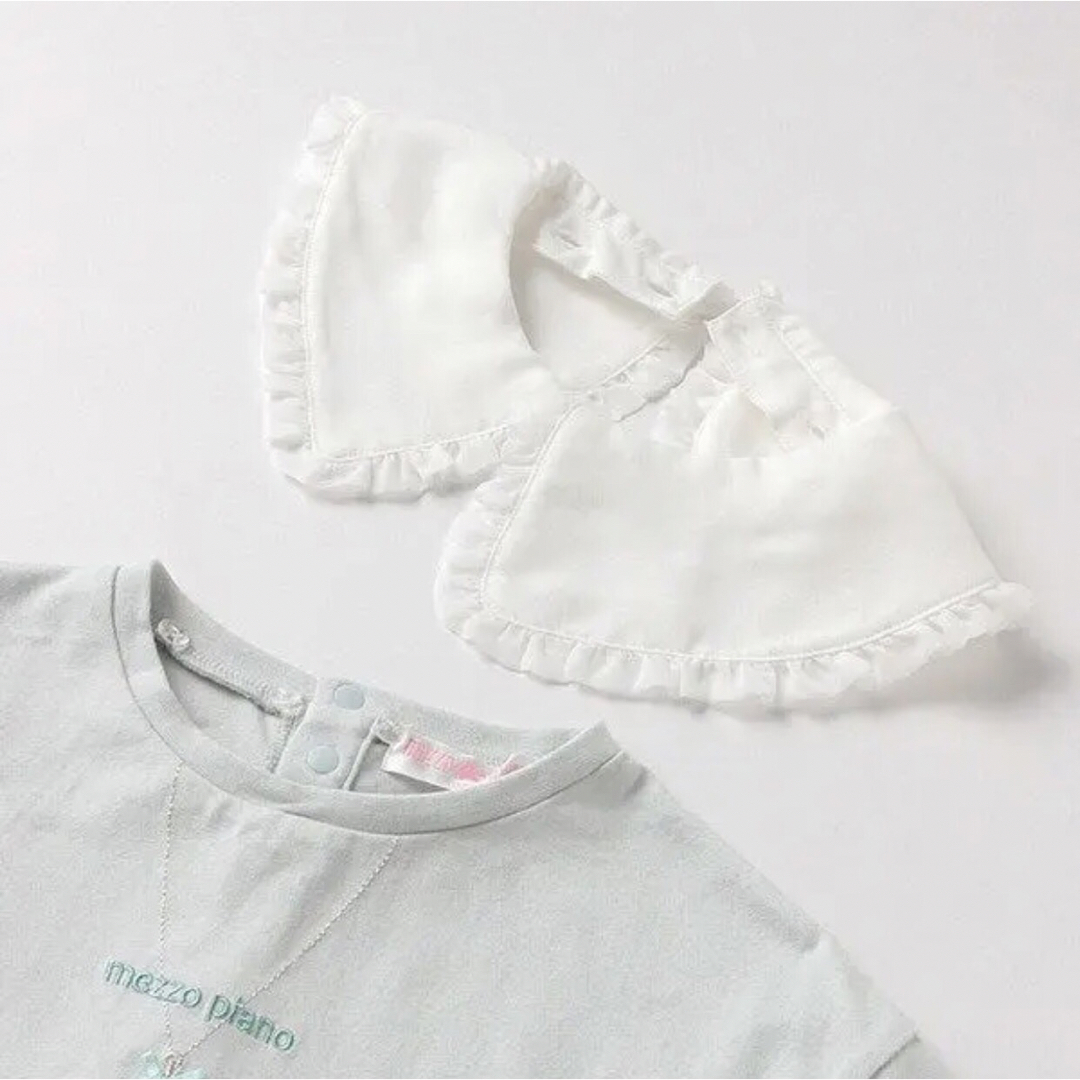 mezzo piano - メゾピアノ新品タグ付きビッグカラー半袖Tシャツ110の