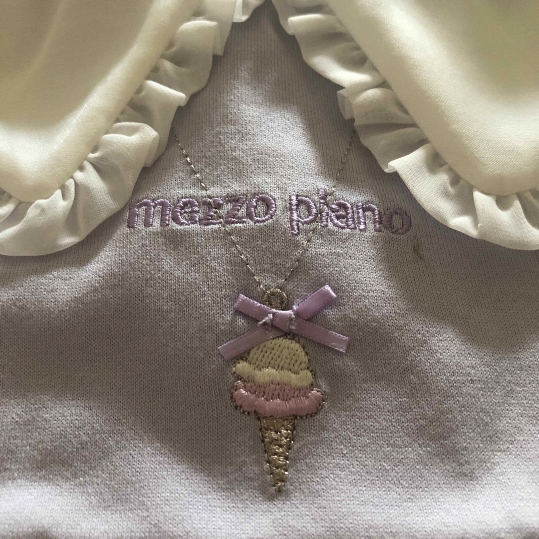mezzo piano - メゾピアノ新品タグ付きビッグカラー半袖Tシャツ110の