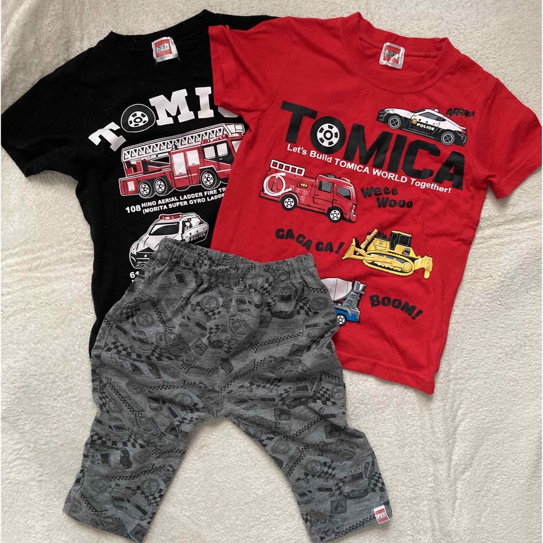 Takara Tomy(タカラトミー)のトミカ　Tシャツパンツセット　 キッズ/ベビー/マタニティのキッズ服男の子用(90cm~)(Tシャツ/カットソー)の商品写真