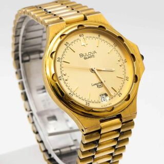 ブローバ(Bulova)の《希少》BULOVA Longchamp 腕時計 ゴールド クォーツ レディース(腕時計(アナログ))