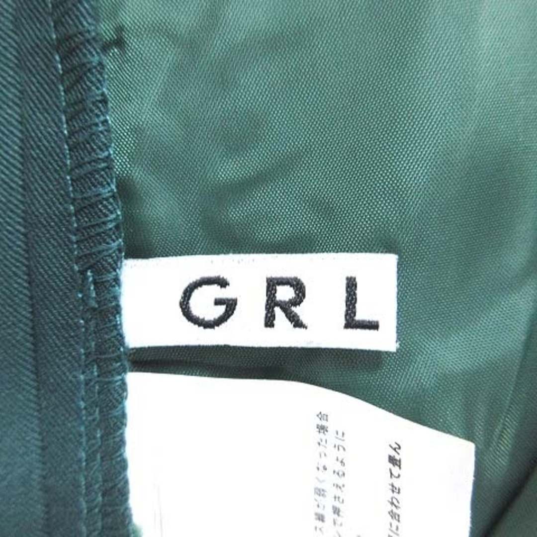 GRL(グレイル)のグレイル GRL ワイドパンツ スラックス ロング M 緑 グリーン ■MO レディースのパンツ(その他)の商品写真