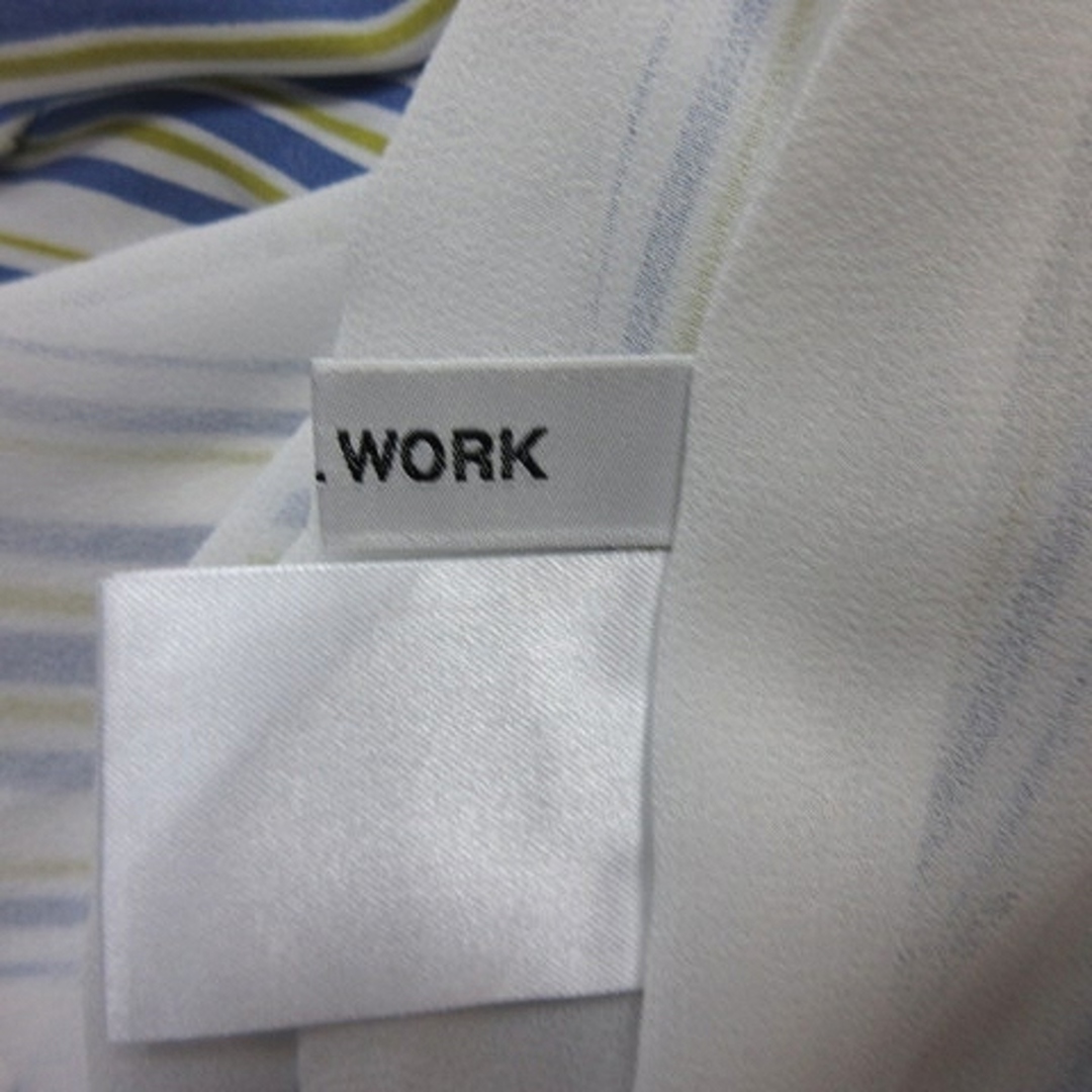 GLOBAL WORK(グローバルワーク)のグローバルワーク シフォンブラウス ノースリーブ ストライプ M マルチカラー レディースのトップス(シャツ/ブラウス(半袖/袖なし))の商品写真