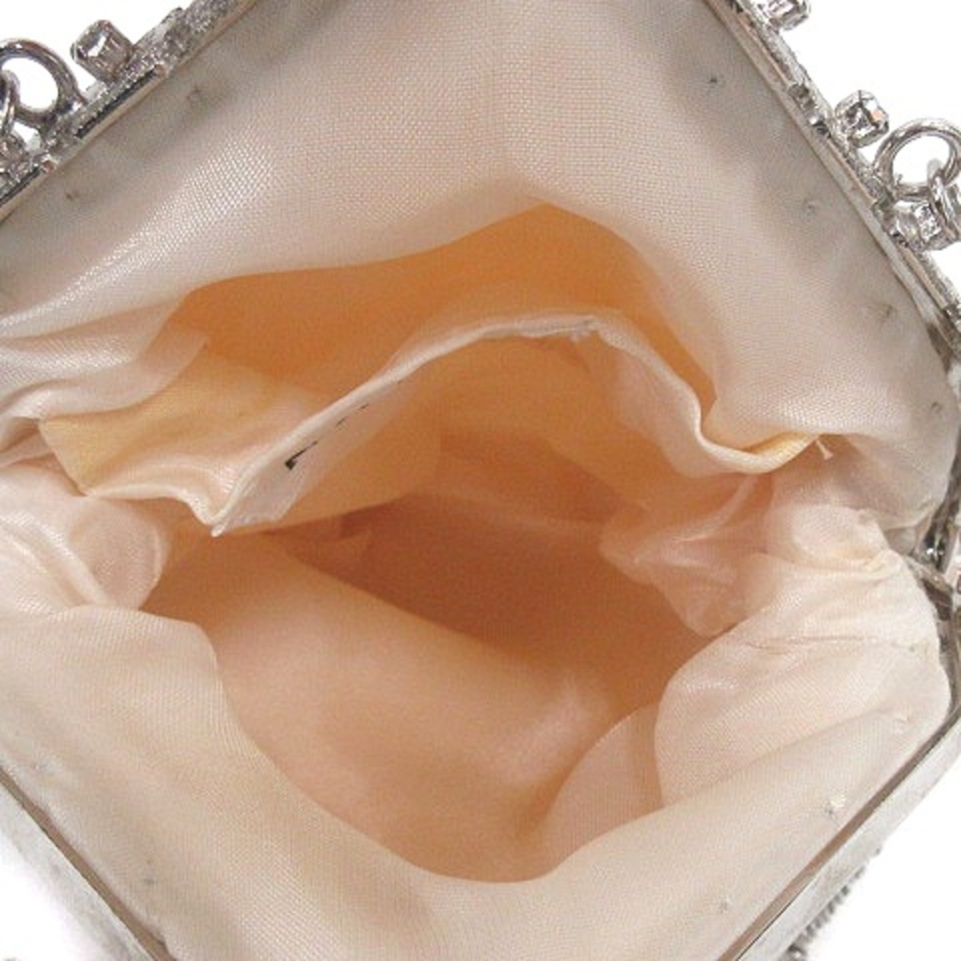 ANAYI(アナイ)のアナイ ANAYI ポシェット ショルダー チェーン ビーズ 中綿 ベージュ レディースのバッグ(ボディバッグ/ウエストポーチ)の商品写真