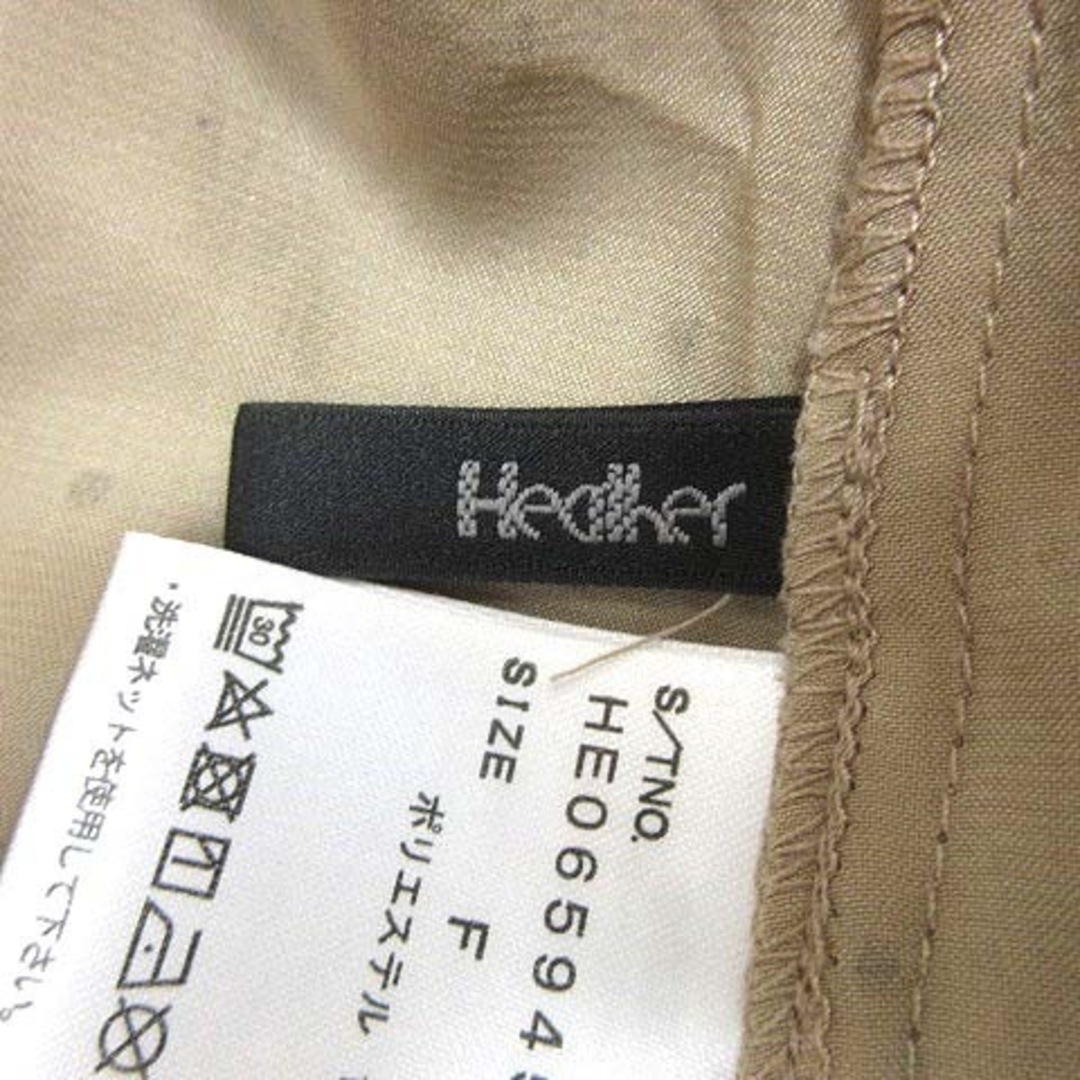 heather(ヘザー)のHeather シャツワンピース チュニック ボウタイ ドット F ベージュ レディースのトップス(チュニック)の商品写真