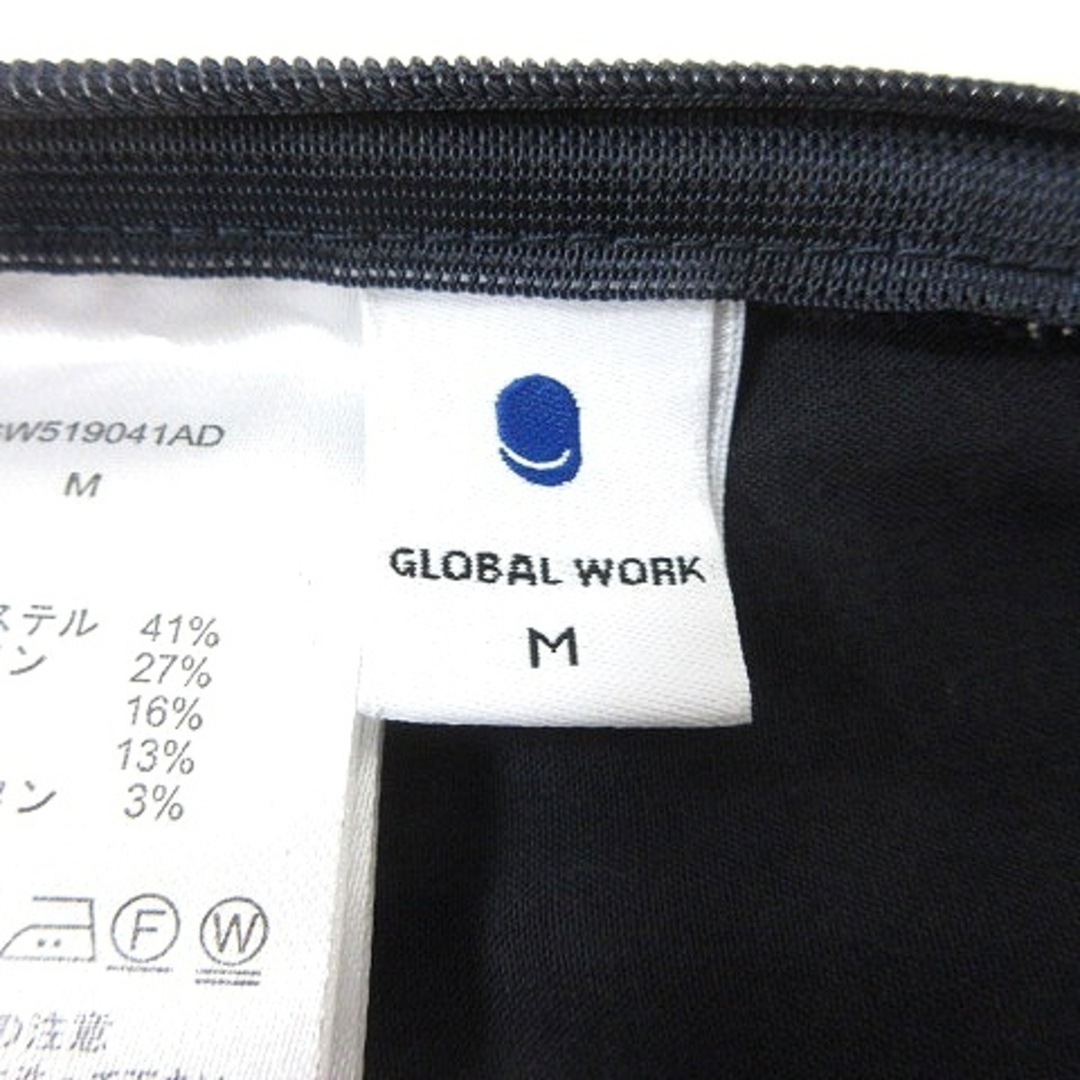 GLOBAL WORK(グローバルワーク)のグローバルワーク タイトスカート ロング ストライプ 麻混 M 紺 ■MO レディースのスカート(ロングスカート)の商品写真