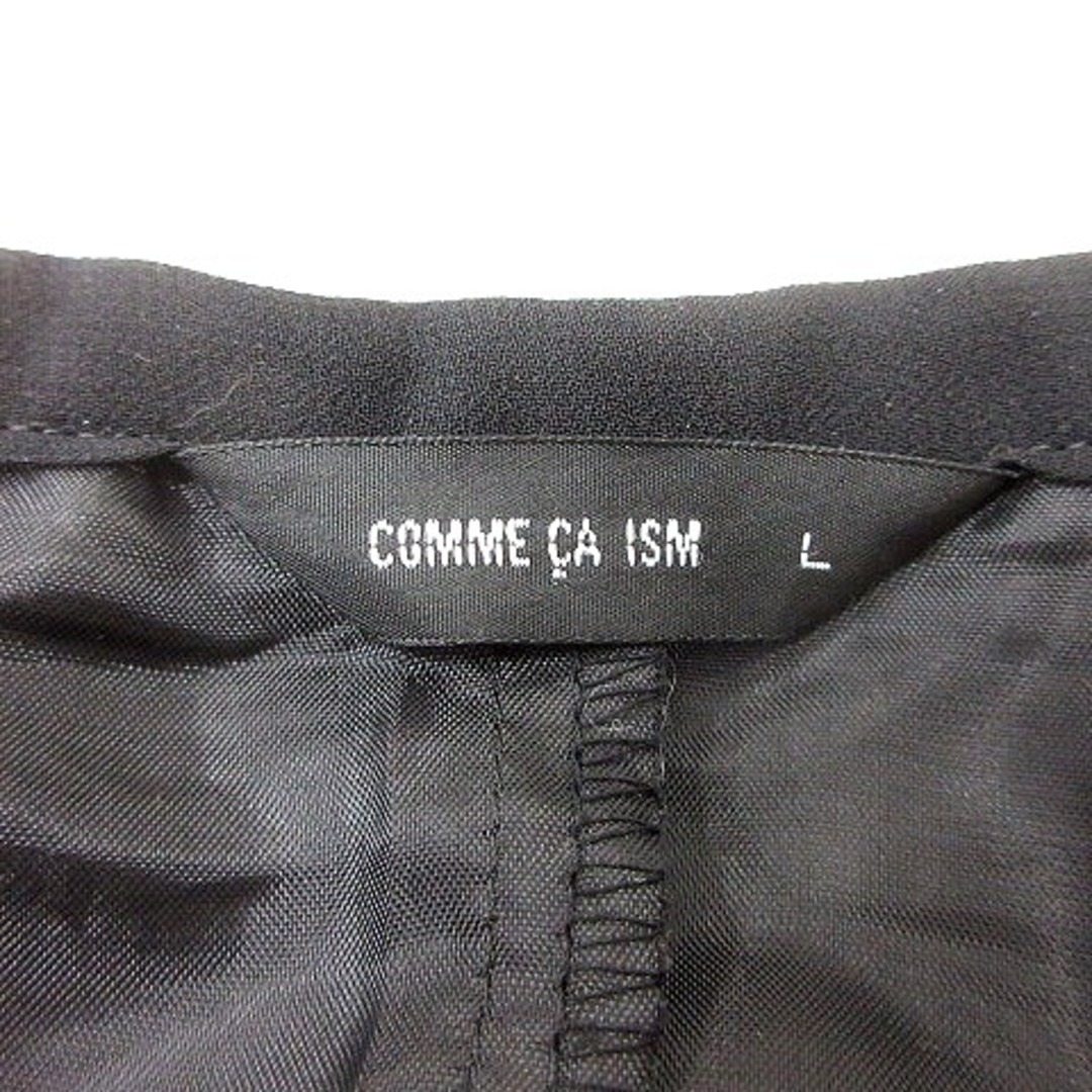 COMME CA ISM(コムサイズム)のコムサイズム COMME CA ISM フレアスカート ひざ丈 L 黒 ■MO レディースのスカート(ひざ丈スカート)の商品写真