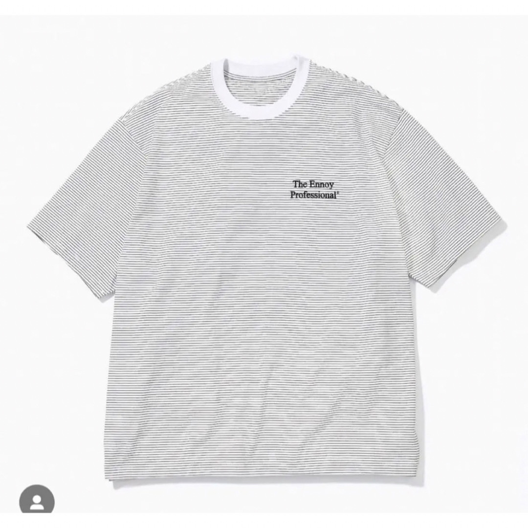 トップスennoy エンノイ S/S ボーダー Tシャツ 22SS white Lサイズ